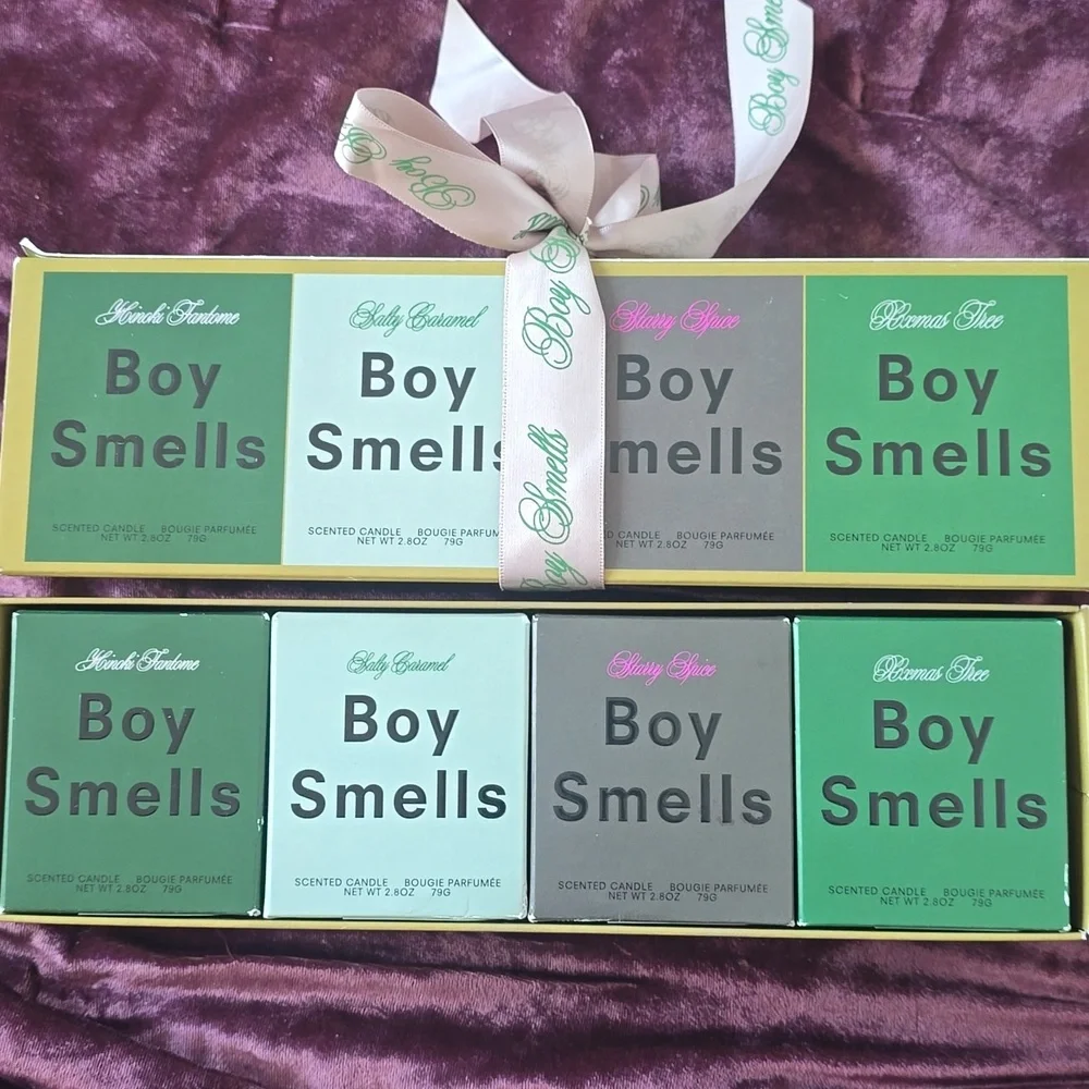 BOY SMELLS Votive Holiday Set Of 4 Candles, Retail Price $98.00 USD